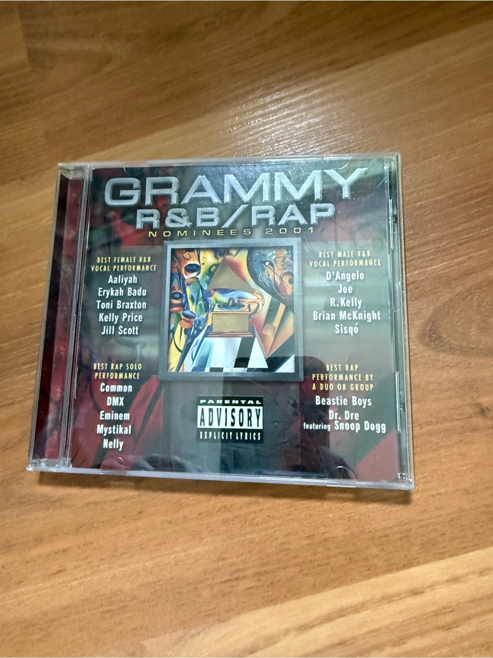 Grammy R&B/Rap Nominees 2001 CD - Red and Black Cover